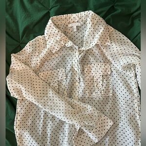 Delia's Polka Dot Sheer Blouse